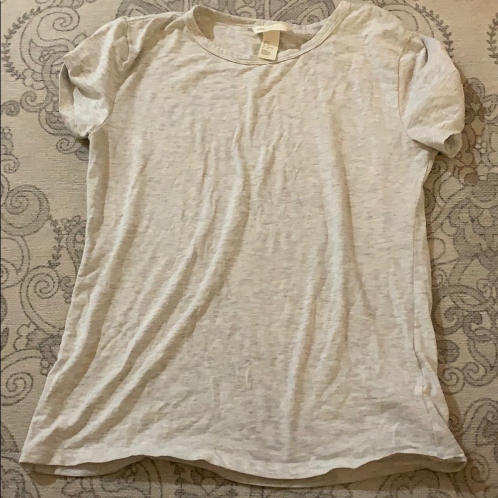 H&M Cream basic T Shirt